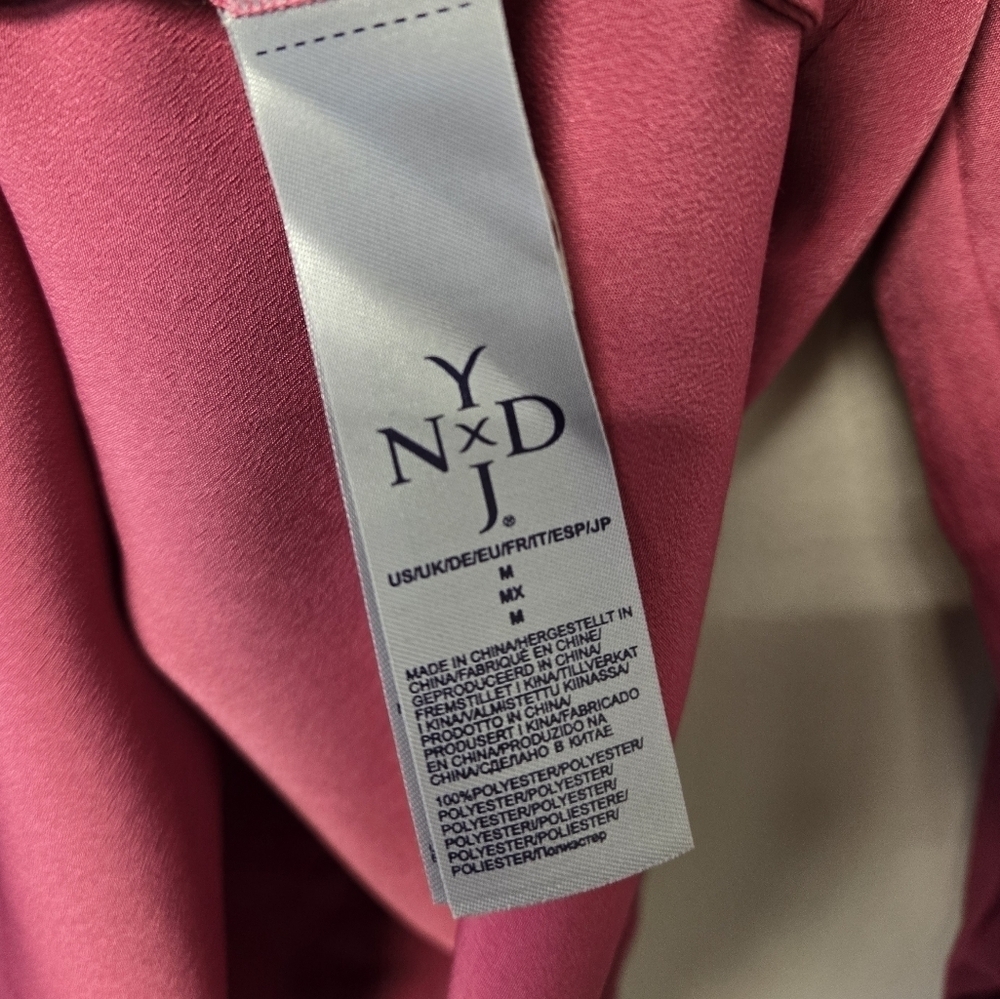 NYDJ Modern Tunic Blouse Berry Tweed purple M - Picture 6 of 7
